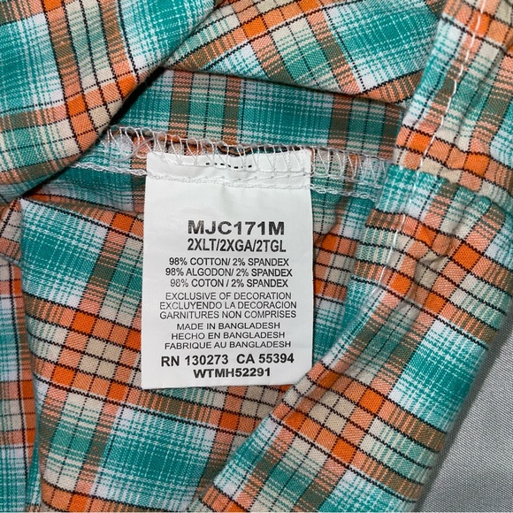 Wrangler 20X Competition Advanced Comfort Button Down Shirt 2XT - Picture 6 of 8